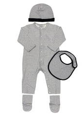 Romper with Hat-Bib-Socks Set