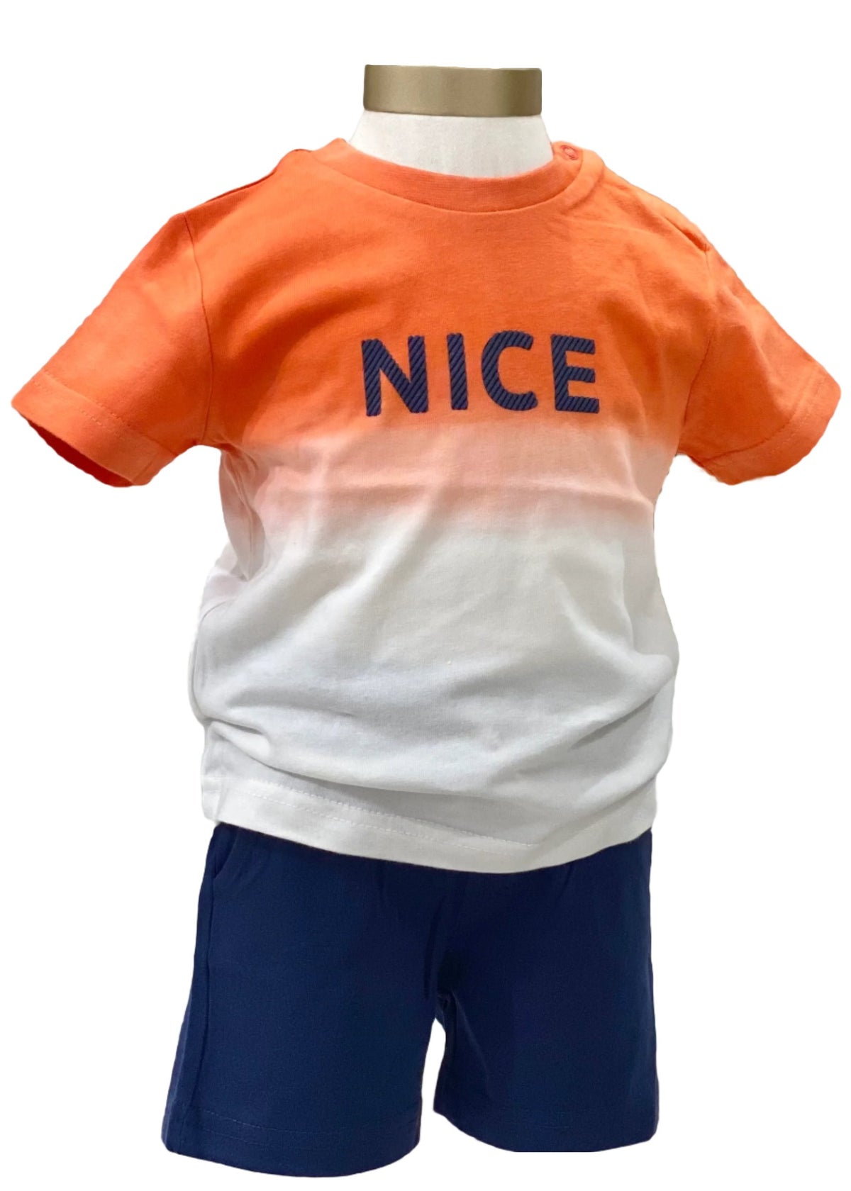 'NICE' Ombre Top Print Design and Short Set