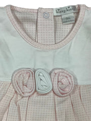 Pink White Checkered Babygrow