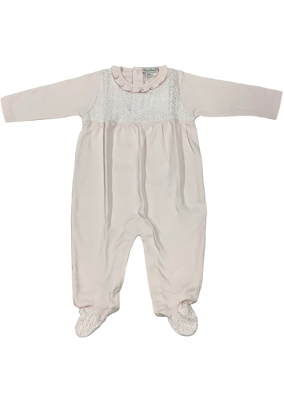 Pink Knit Style Babygrow