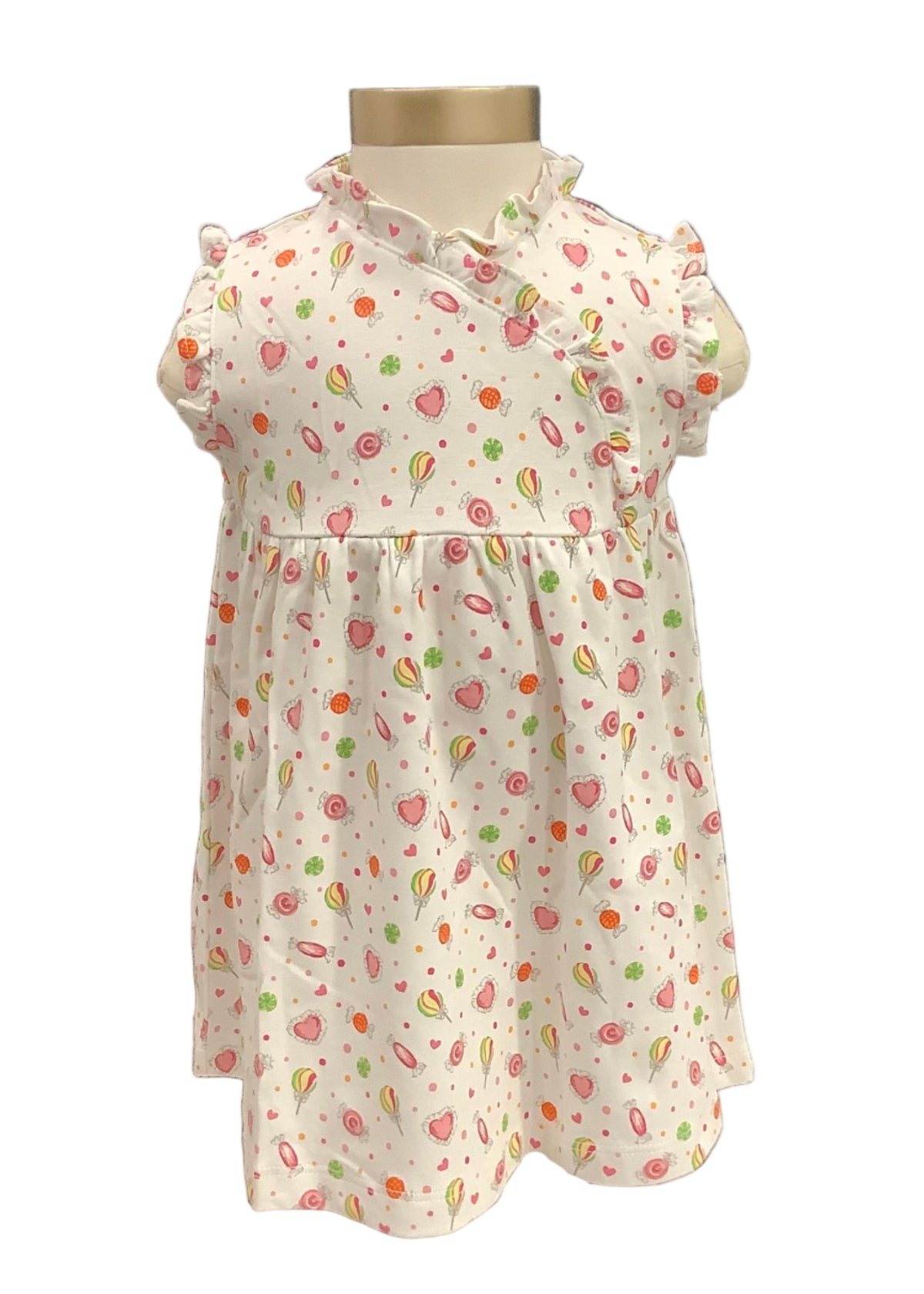 White Pink Green Candyland Dress