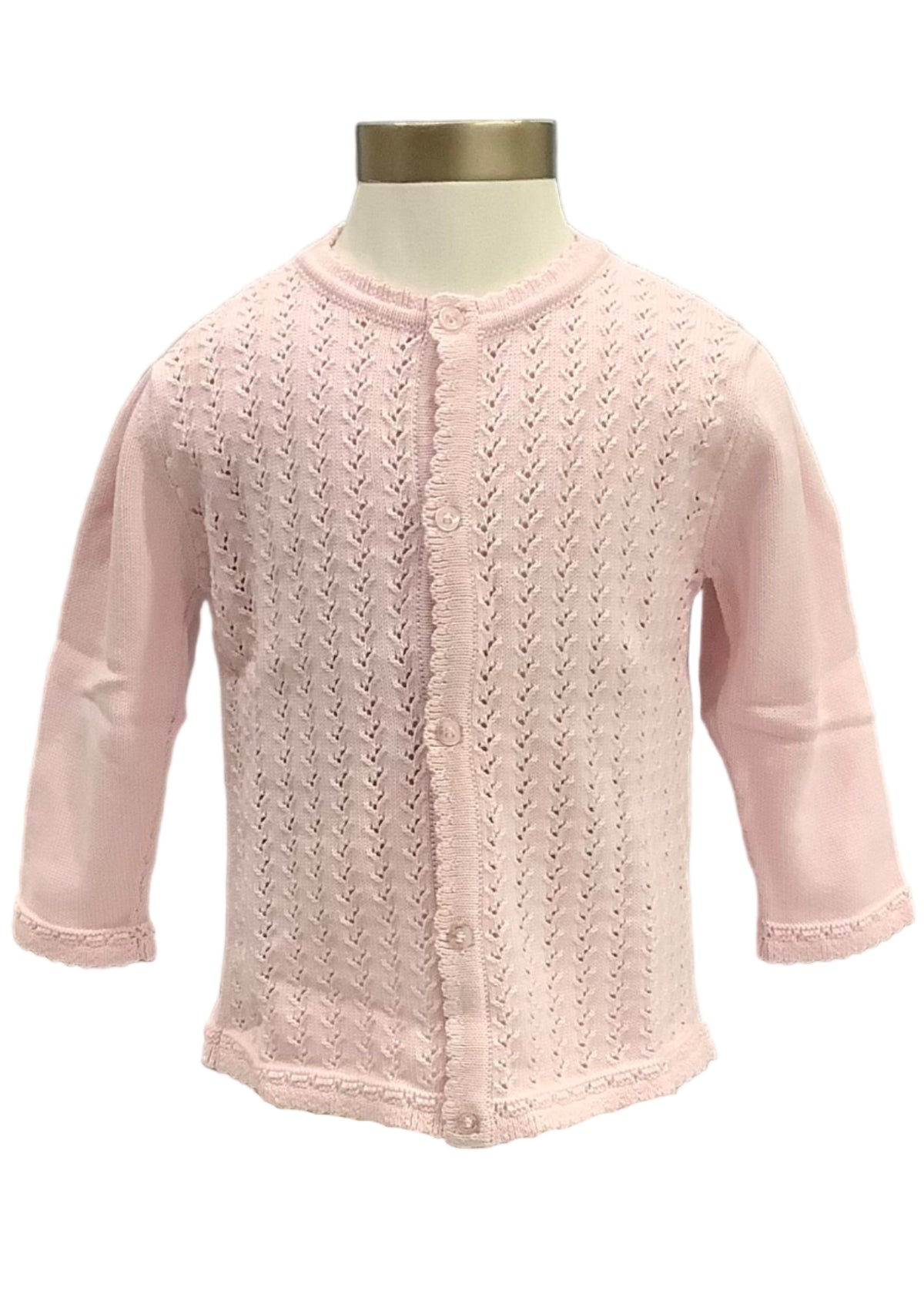 Pink Sweat Spring Fine Knit Cardigan