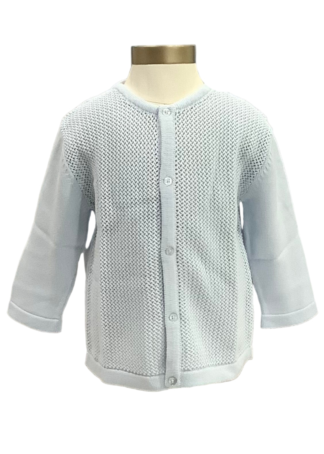 Blue Knitted Cardigan