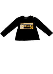 Versace Embroidered Long Sleeve T-Shirt