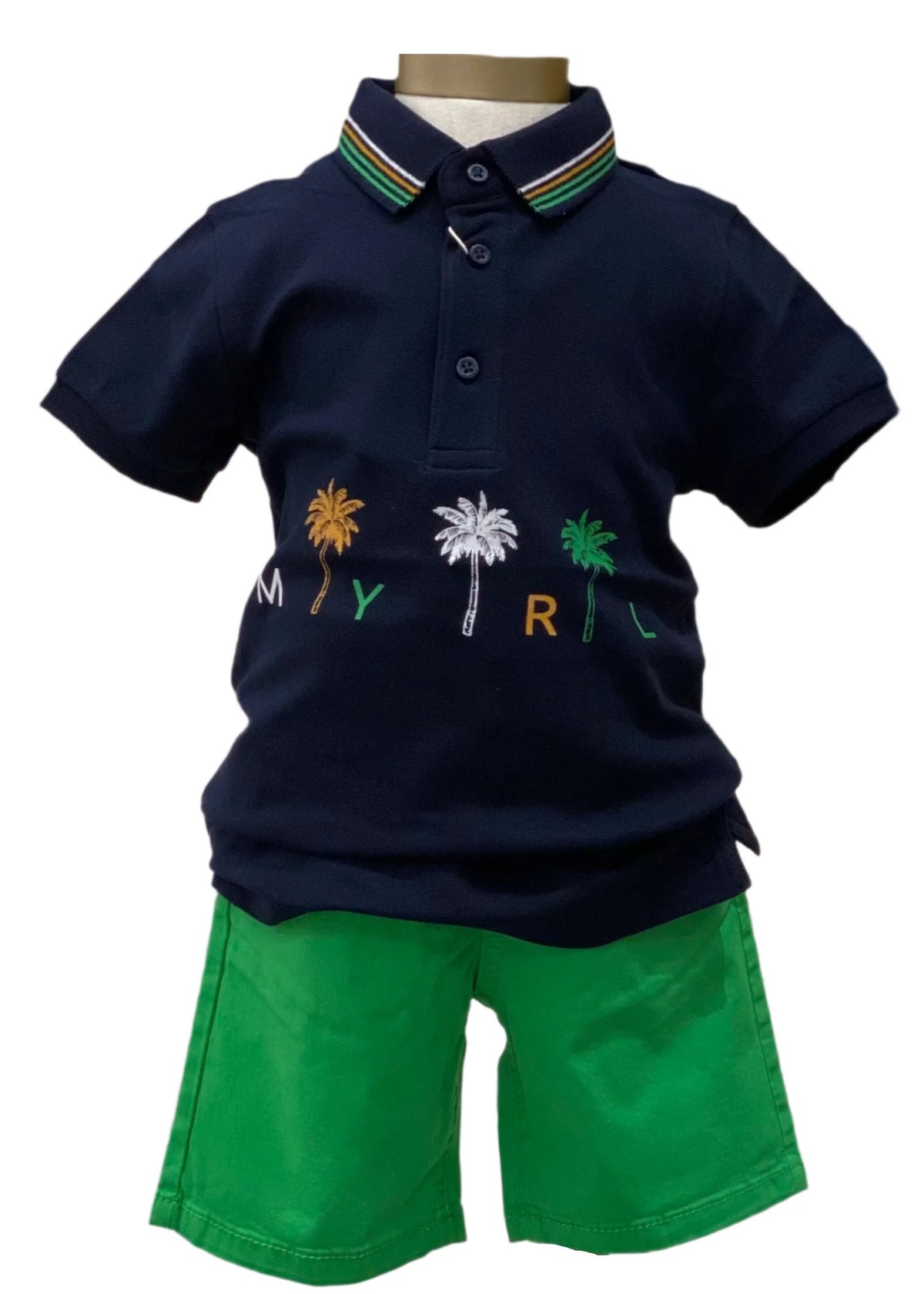 'MYRL' Tree Print Shirt and Bermuda Short