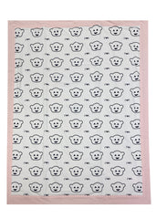 Armani AOP Manga Design Pink Blanket