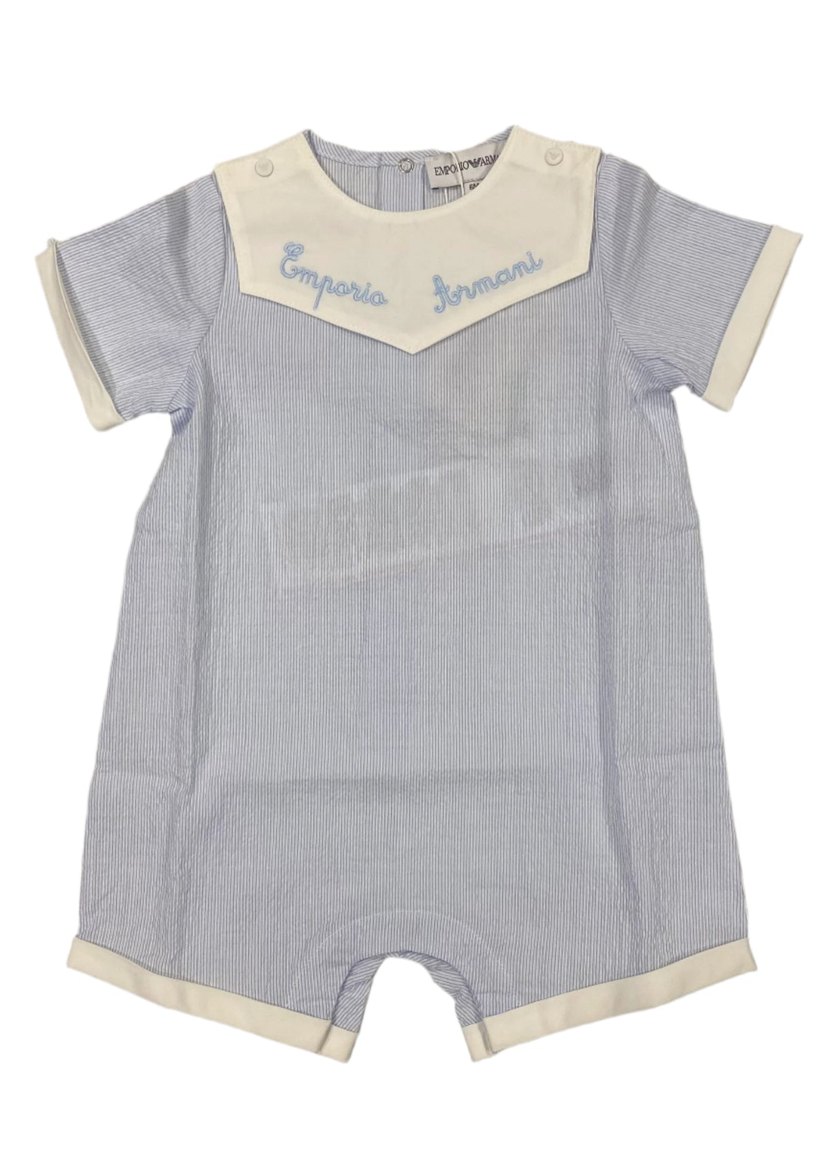Cotton Crepe Shortie Detachable Bib Set