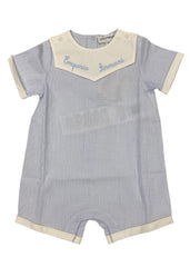 Cotton Crepe Shortie Detachable Bib Set