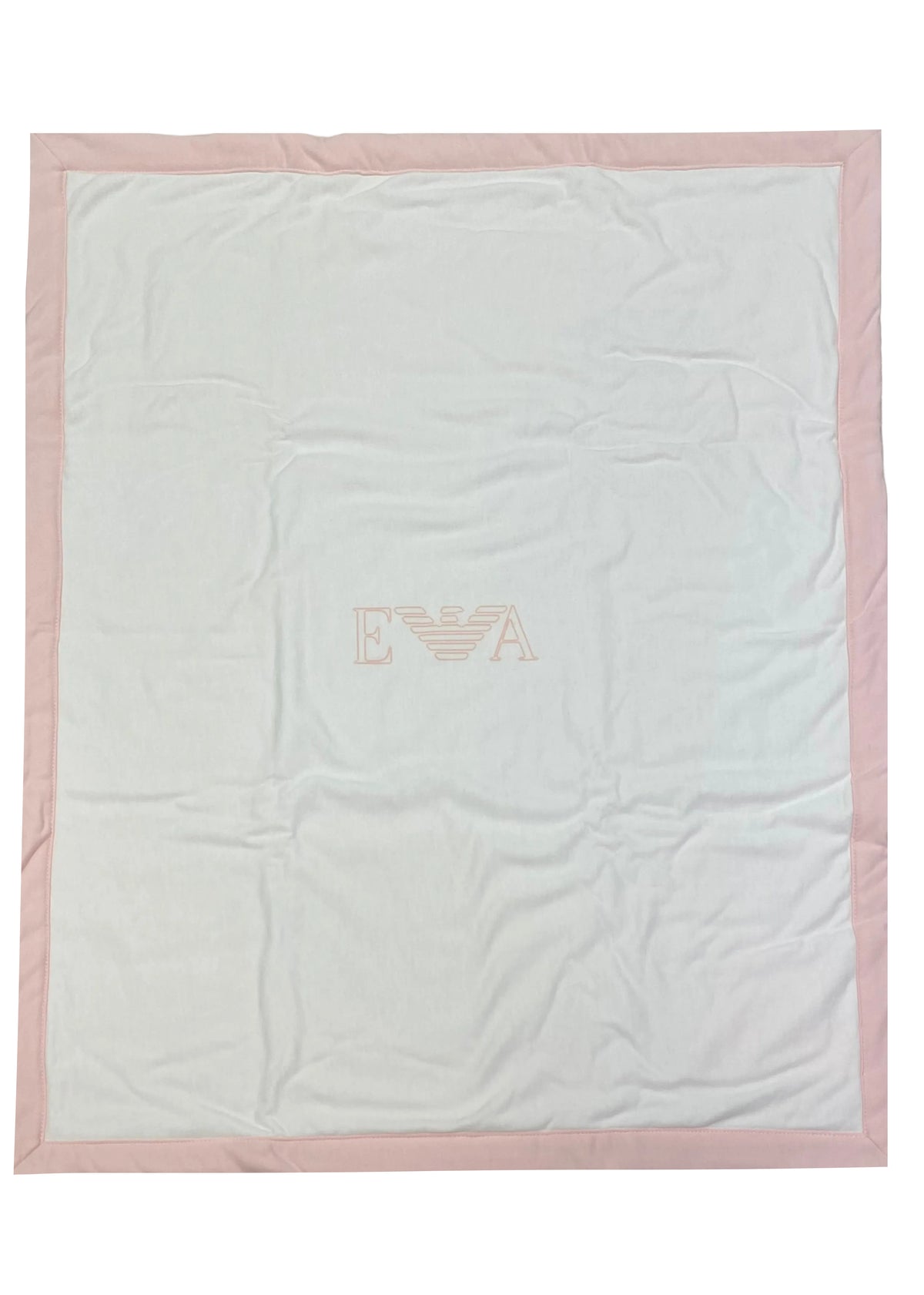 Armani 'EA' Logo Design Pink Blanket
