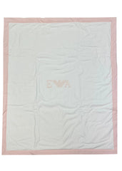Armani 'EA' Logo Design Pink Blanket
