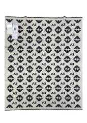 Armani AOP 'EA' and Eagle Logo Design Baby Blanket