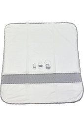 Rabbit, Bear, Elephant Embroidered Blanket