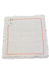 Peach Ruffle Trim Blanket