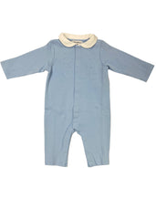 Embroidered 'EA' Logo Collared Romper Suit