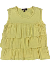 Yellow Ruffle Tank Sleeveless T-Shirt