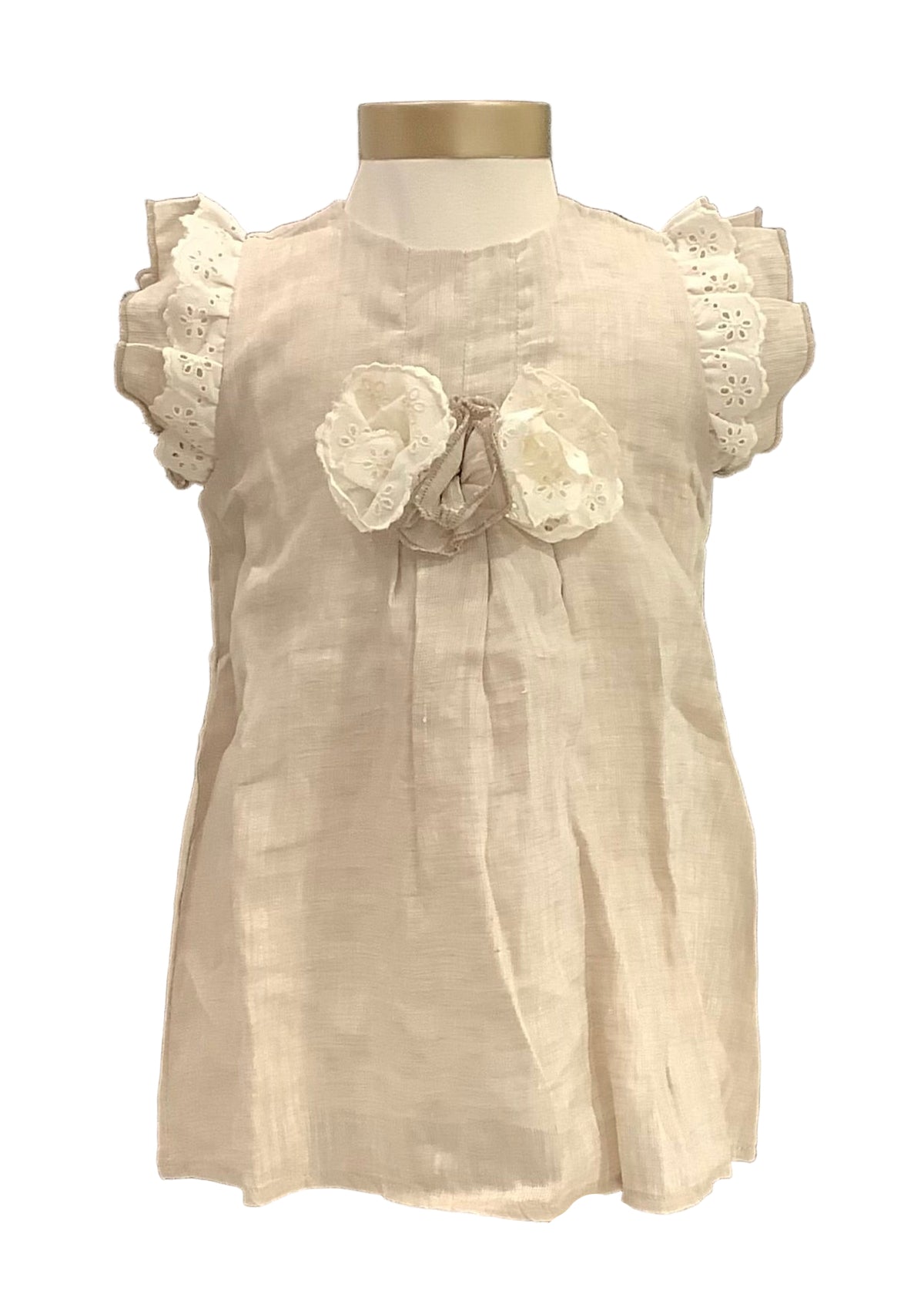 Nanan Linen Lace Dress  with Onesie