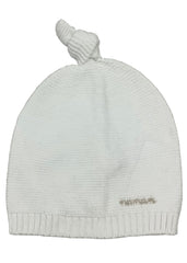 Nanan Plain White Knit Hat