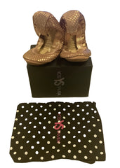 Rosegold Antique Rose Ballerina Shoes