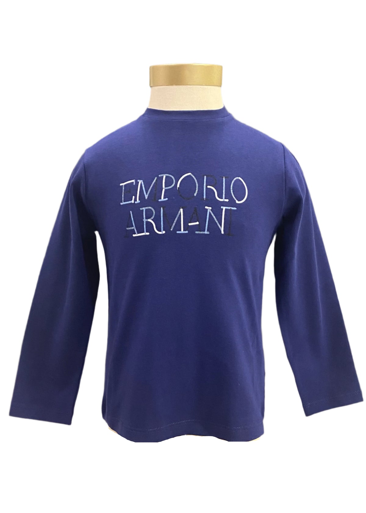 Glittery Emporio Armani Print Longsleeve T-Shirt