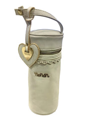 White Gold White Lace Bottle Holder Bottle Bag