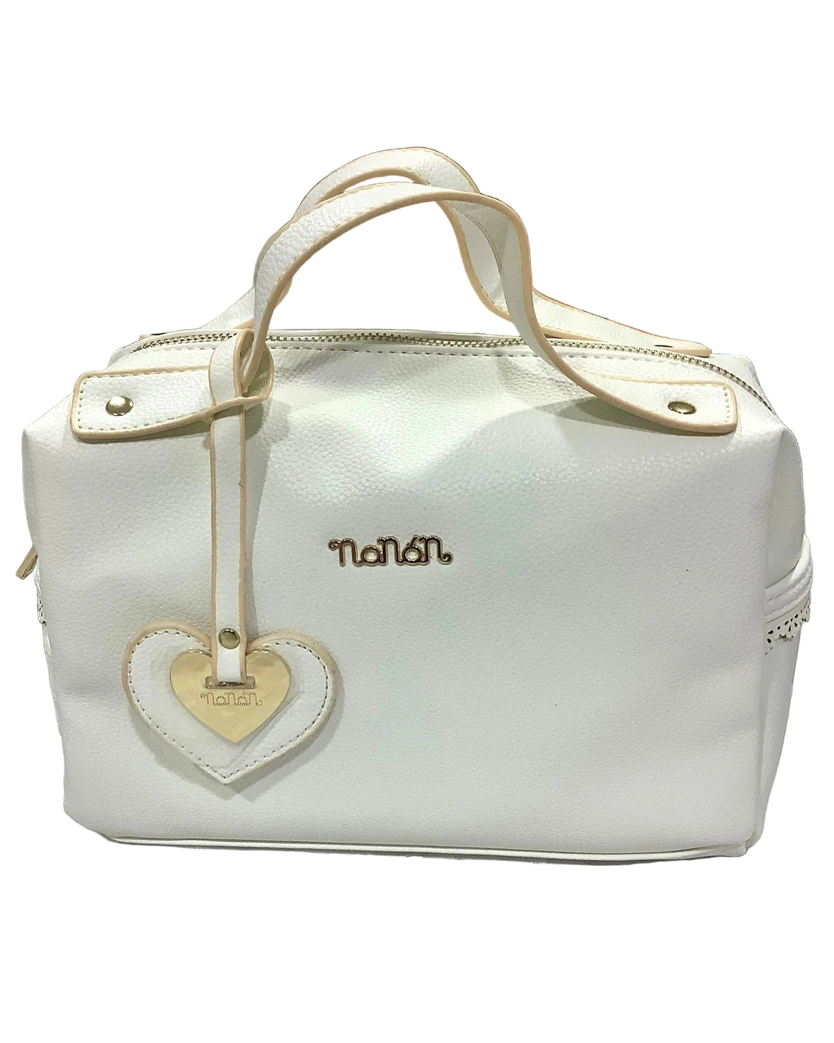 White Gold Lace Mini Bag Wash Bag