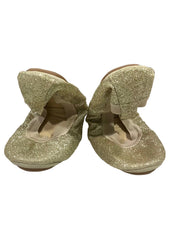 Gold YS Gold Glitter Ballerina Shoes