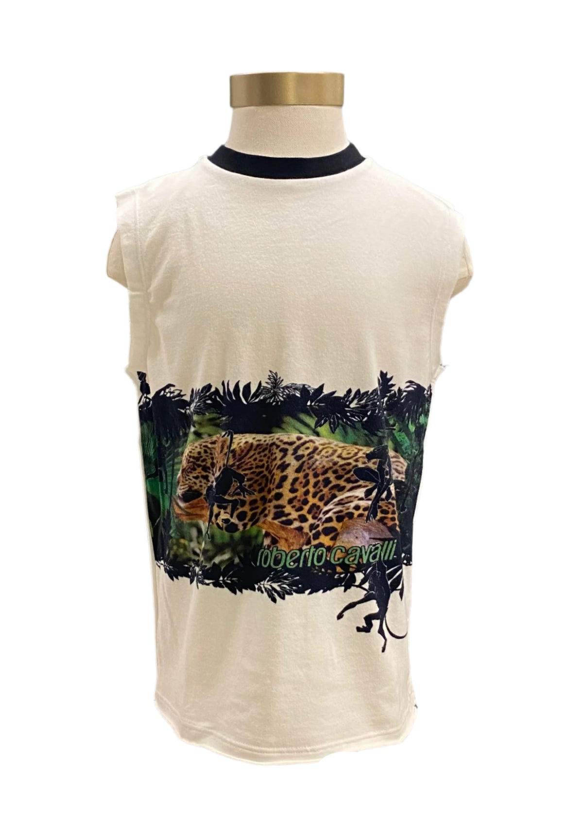 Leopard Monkey Prints Sleeveless T-Shirt
