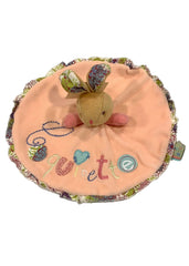 Orange White Round Doudou Rabbit Comforter