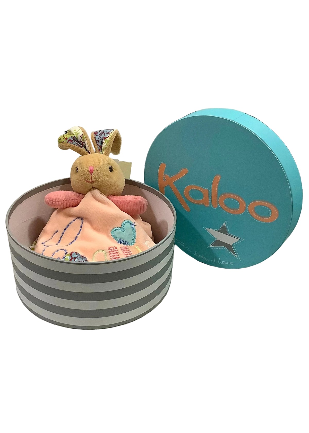 Orange White Round Doudou Rabbit Comforter
