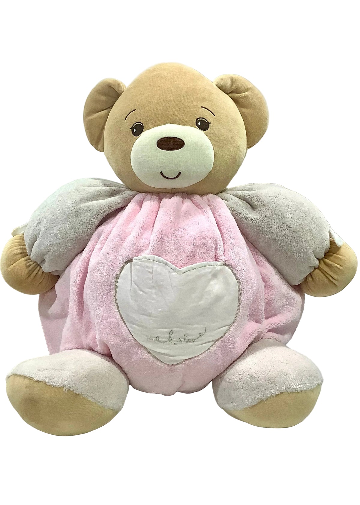 Kaloo Maxi Chubby Pink Bear with Heart Toy