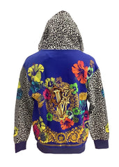 Young Versace Frenzy Baroque Hooded Sweatshirt