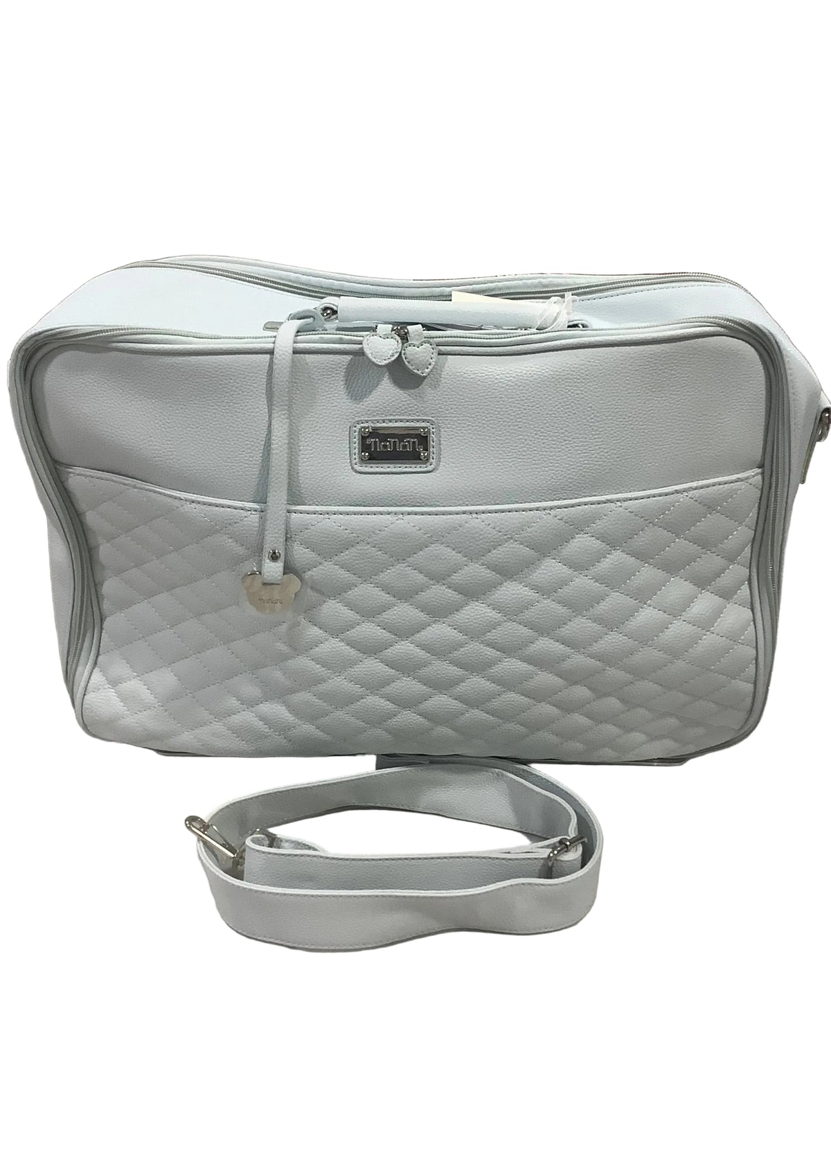 Blue Criss-Cross Mum Baby Changing Bag
