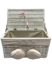 Nanan Pink Bear Rectangular Toy Basket