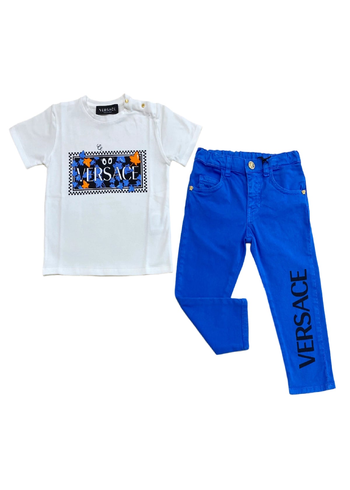 Blue Maple Versace Top and Pants Set