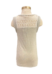 Gray Tribal Design Sleeveless T-Shirt