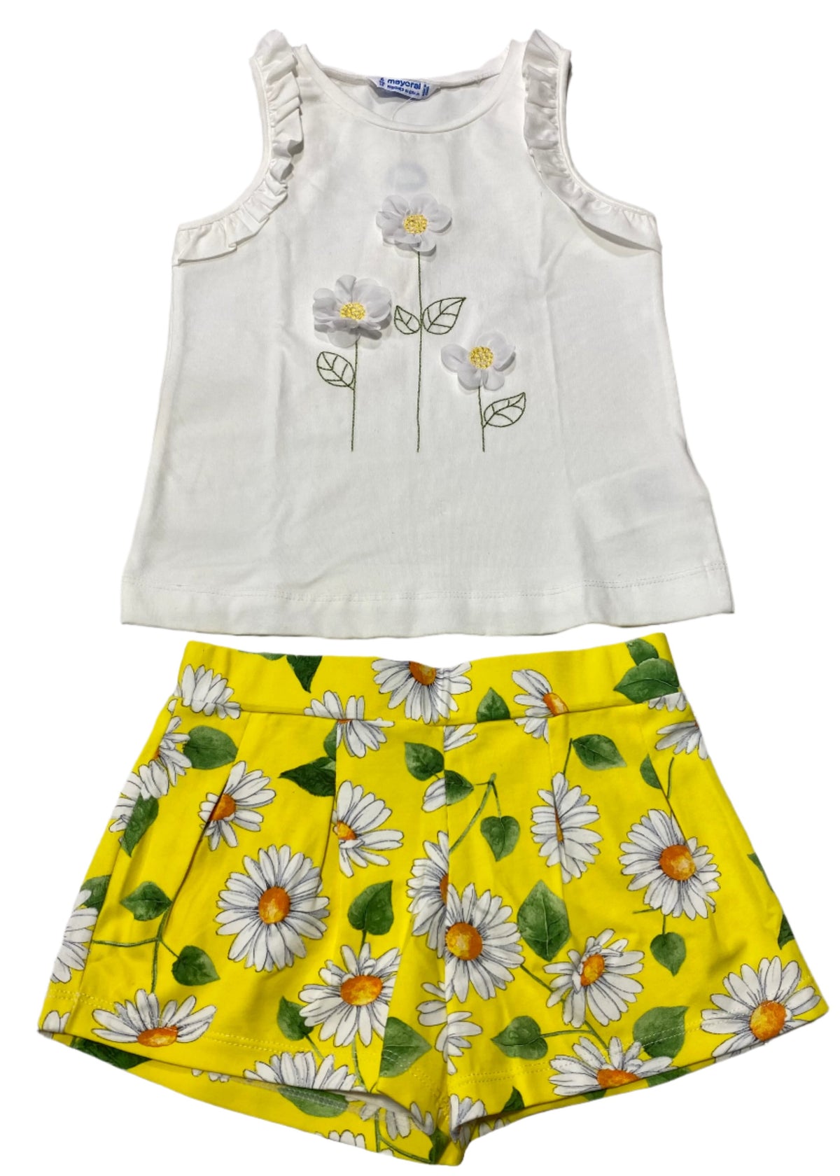 Sunflower Design Top and Short Set