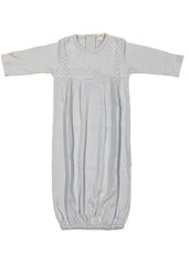 Blue grand sack chest crochet Baby Gown