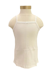 White Spaghetti Strap Tee Sleeveless T-Shirt