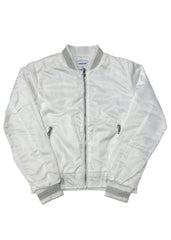 Pearl White Bomber Jacket