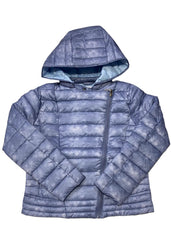 Overlap Hooded Puffer Jacket