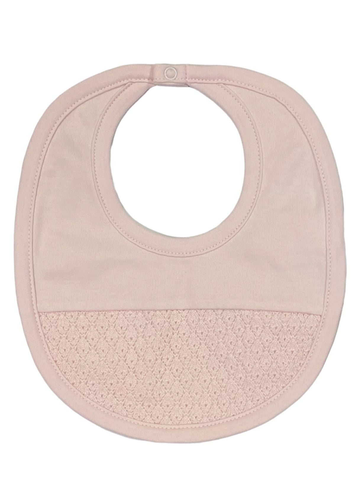 Pink Crochet Bib