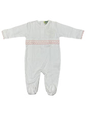 White Pink Kissy Kissy Babygrow