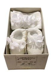 Floral Chiffon Bootie and Headband Set