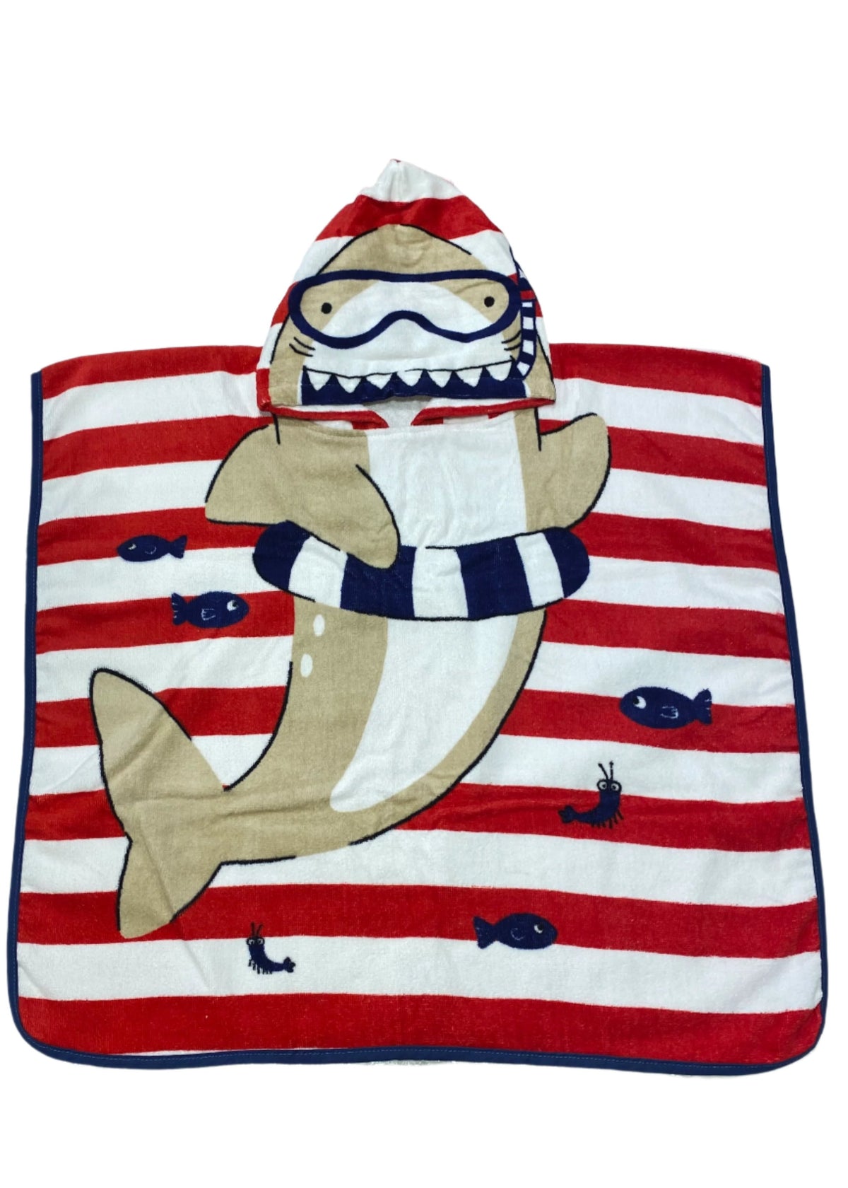 Shark Stripe Pattern Design Towel