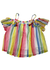 Rainbow Candy With Tassels Top and Pants Set