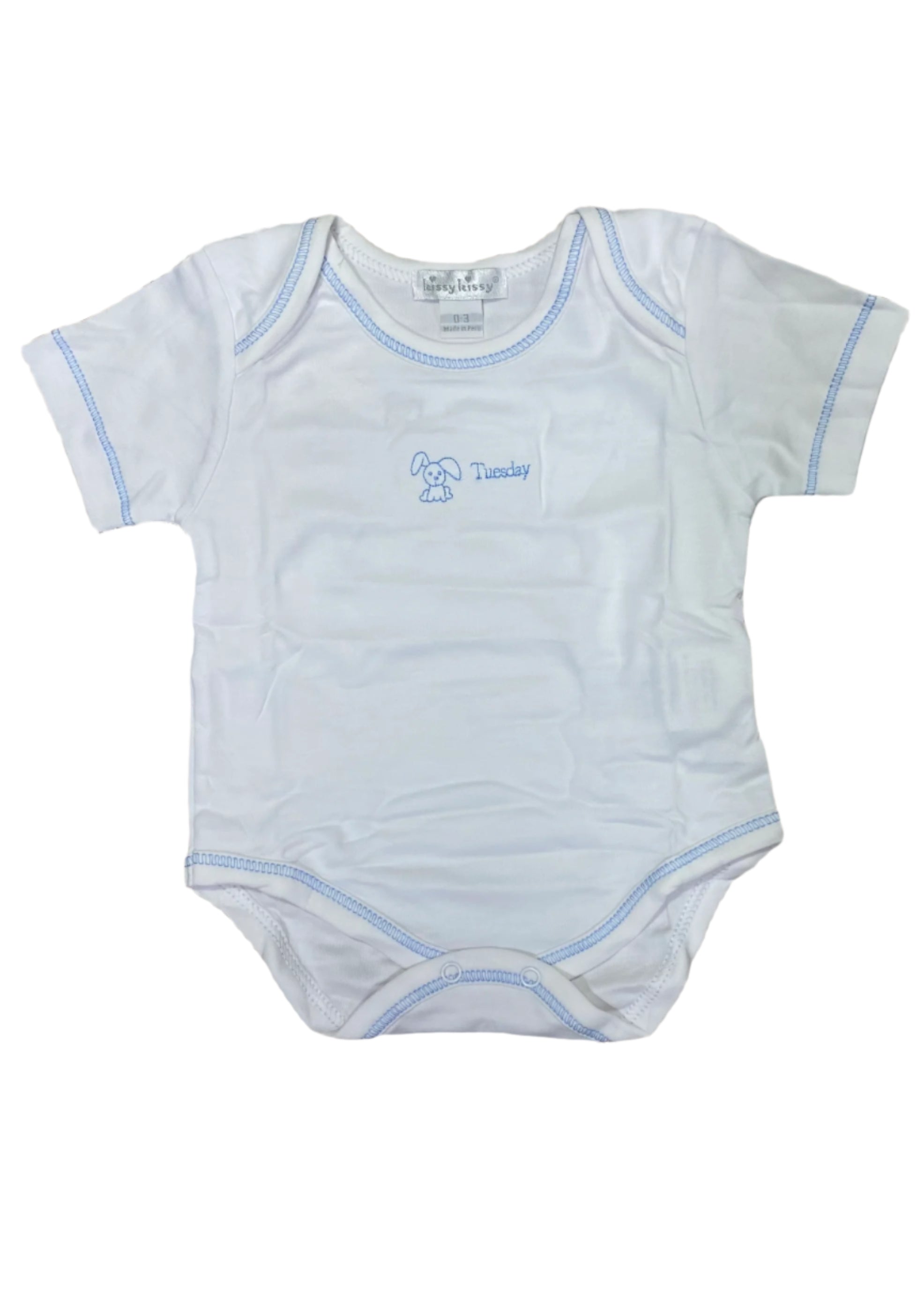 Set of Days of the Week Short Sleeve Baby Boy Bodysuit