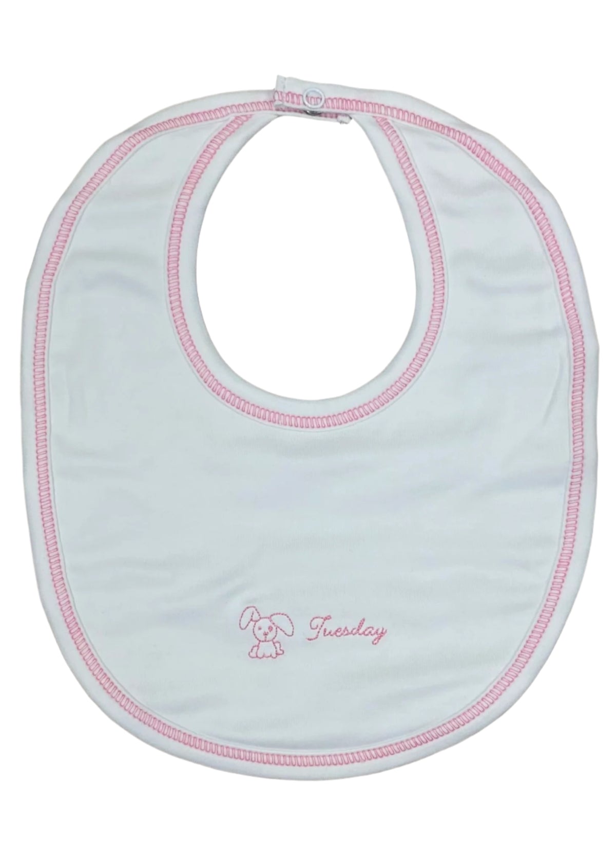 Set of Days of the Week Baby Girl Bib