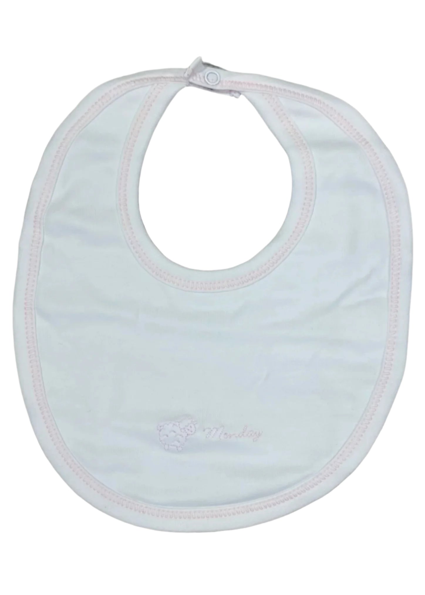 Set of Days of the Week Baby Girl Bib