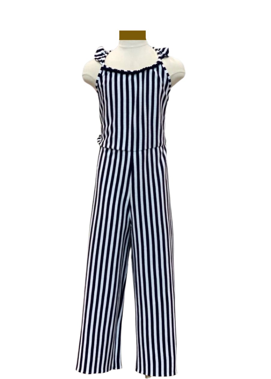 Striped Knitted Jumpsuit