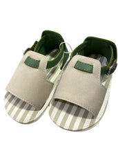 Cream Green Strap Baby Sandals